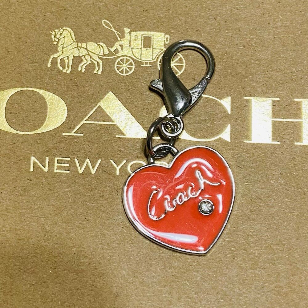 Coach Heart Bag Charm